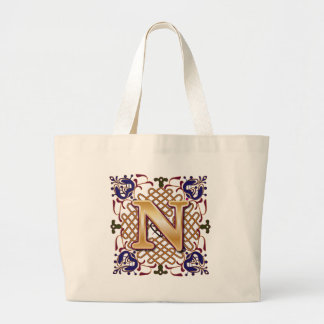 Bolsa Tote Grande Letra celta N do design