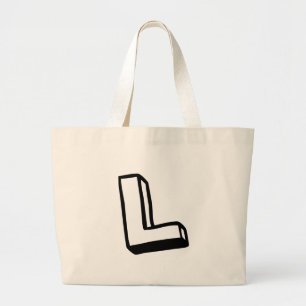 Bolsa Tote Grande Letra L