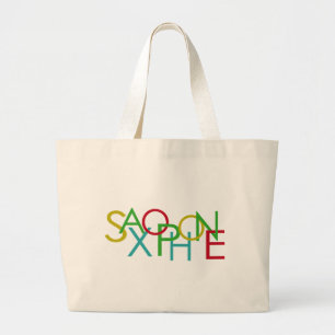 Bolsa Tote Grande Letras SAXOPHONA