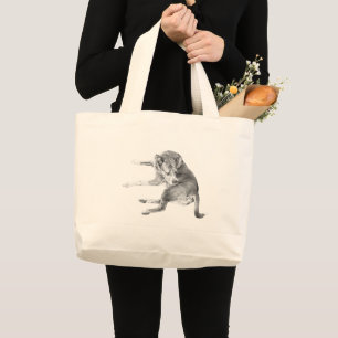 Bolsa Tote Grande Levar Cachorro Relaxado