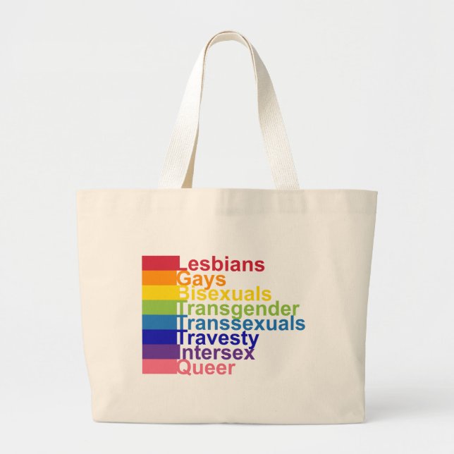 BOLSA TOTE GRANDE LGBTTIQ (Frente)