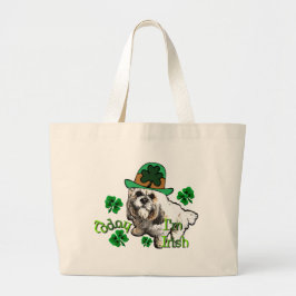 Bolsa Tote Grande Lhasa Apso St Patricks