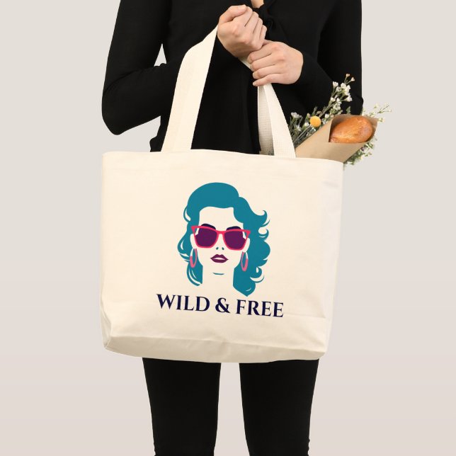 Bolsa Tote Grande Liberdade e liberdade das mulheres divórcio Liberd (Frente (produto))