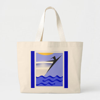 Bolsa Tote Grande Liberdade No Mar Aberto