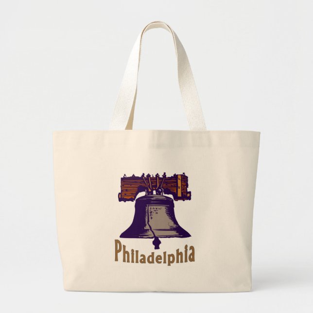 Bolsa Tote Grande Liberty Bell Philadelphia (Frente)