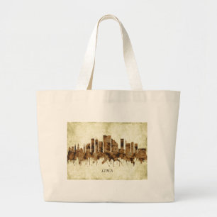 Bolsa Tote Grande Lima Peru Cityscape