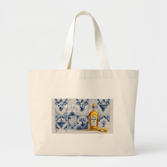 Bolsa Tote Grande Limoncello Gusto Poetry (Frente)