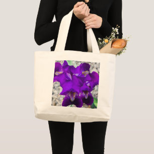Bolsa Tote Grande Linda íris roxa