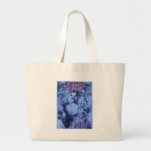Bolsa Tote Grande Lindo incrível design artístico online Skeezers