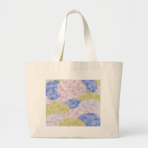 Bolsa Tote Grande Lindos Campos De Hydrangeas