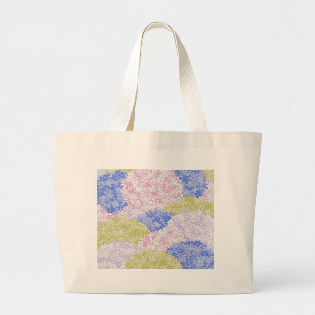 Bolsa Tote Grande Lindos Campos De Hydrangeas (Frente)