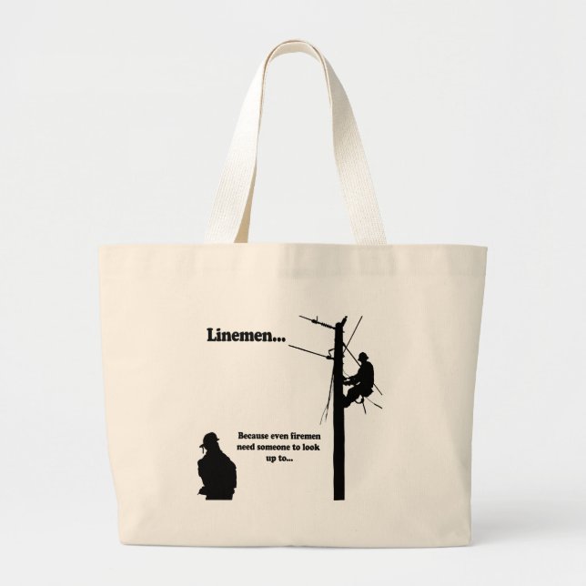 Bolsa Tote Grande Lineman porque (Frente)