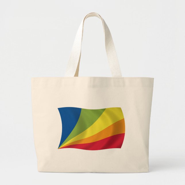 Bolsa Tote Grande Lingua Franca Nova Flag Tote Bag (Frente)