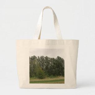 Bolsa Tote Grande Linha de Paisagem das Árvores de Aluguel