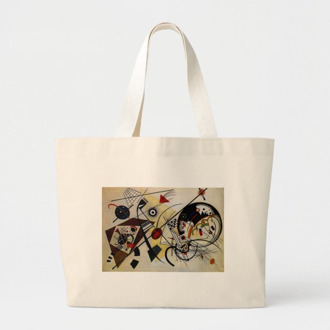 Bolsa Tote Grande Linha Transversal Sem Partida do Kandinsky (Frente)