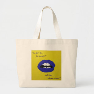 Bolsa Tote Grande Linhas Clichês para Saco Grande de Valentim