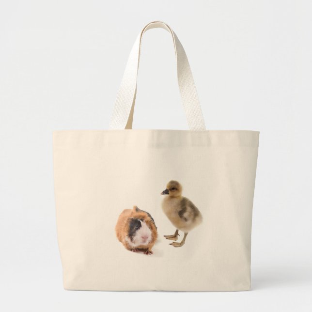 Bolsa Tote Grande little goose and guinea pig (Frente)