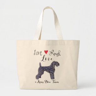 Bolsa Tote Grande Live Laugh Love a Kerry Large Tote Bag
