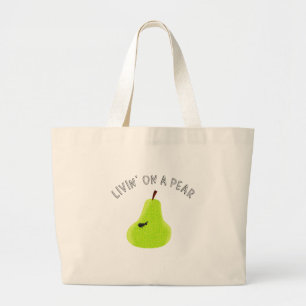 Bolsa Tote Grande Livin em uma pera