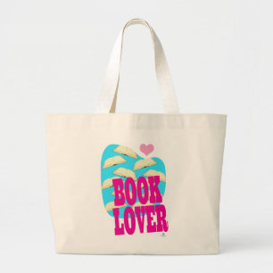 Bolsa Tote Grande Livro Diversão Lover Bold Art Logo