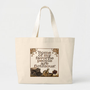 Bolsa Tote Grande Livros Amantes/Escritores e Autores