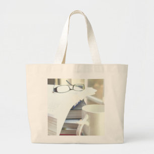 Bolsa Tote Grande Livros & café: Necessidade eu digo mais?