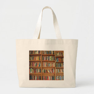 Bolsa Tote Grande Livros na estante