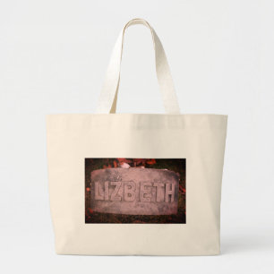 Bolsa Tote Grande Lizzie Borden Grave Marker - Fall River, MÃES