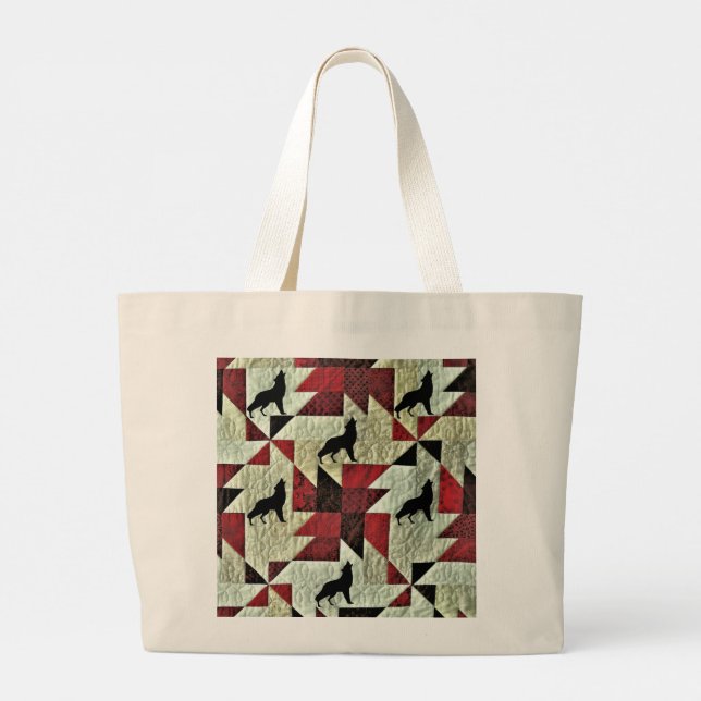 Bolsa Tote Grande Lobo (Verso)