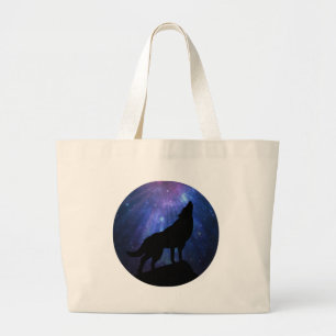 Bolsa Tote Grande Lobo Celestial
