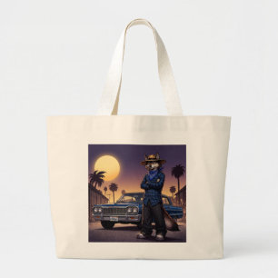 Bolsa Tote Grande Lobo E Lowrider