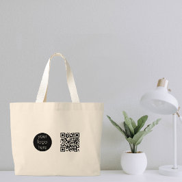 Bolsa Tote Grande Logotipo comercial Empresa Promocional QR