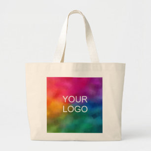 Bolsa Tote Grande Logotipo da empresa Large Tote Bags Aqui Trendy Mo