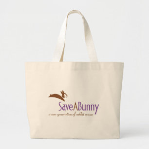 Bolsa Tote Grande Logotipo de SaveABunny
