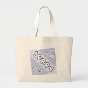Bolsa Tote Grande Logotipo do queijo azul de Jerry