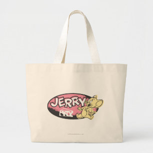 Bolsa Tote Grande Logotipo do queijo de Jerry