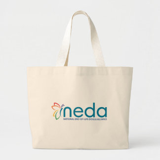 Bolsa Tote Grande Logotipo NEDA e Saco de Toque de Borboleta