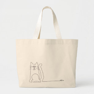Bolsa Tote Grande lojas do gato do gato