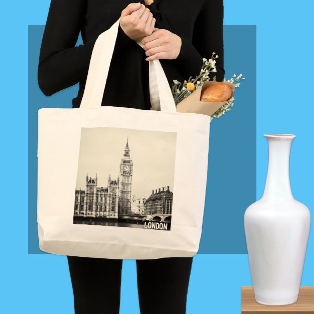 Bolsa Tote Grande Londres, Big Ben, Compras em Westminster (Criador carregado)