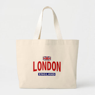 Bolsa Tote Grande Londres Inglaterra com bandeira britânica