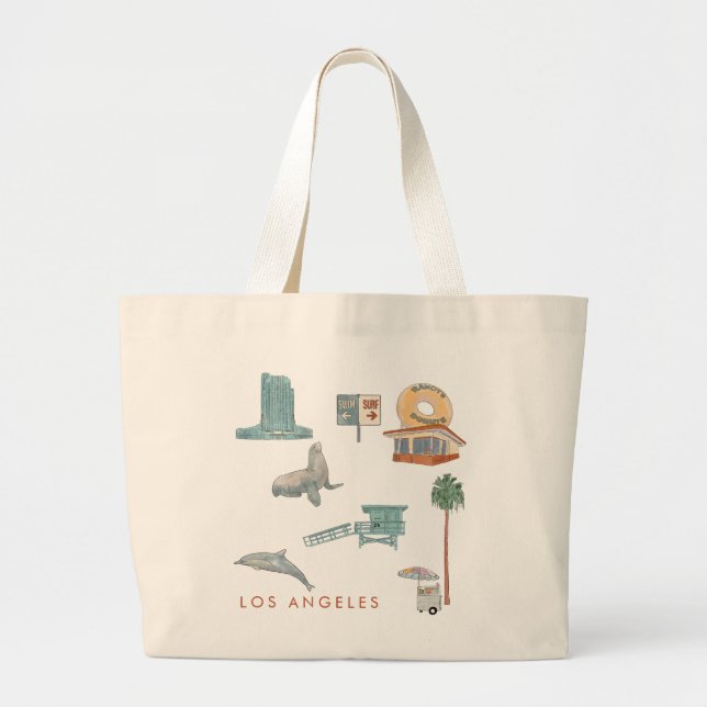 Bolsa Tote Grande Los Angeles Tote Bag (Frente)