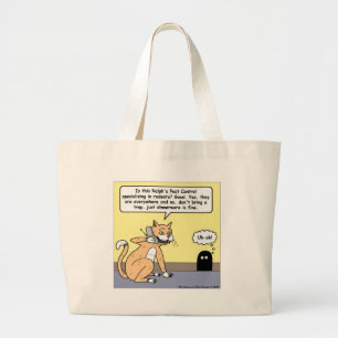 Bolsa Tote Grande Louças para Jantar Gato & Rato Presentes e Camiset
