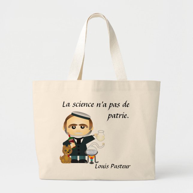 Bolsa Tote Grande Louis Pasteur. franco (Frente)