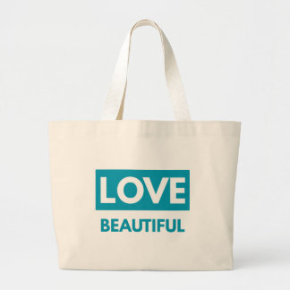 Bolsa Tote Grande Love beautiful