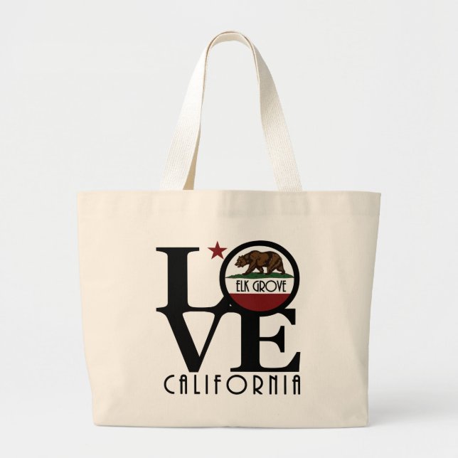 Bolsa Tote Grande LOVE Elk Grove California (Frente)