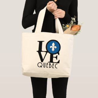 Bolsa Tote Grande LOVE Quebec