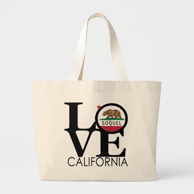 Bolsa Tote Grande LOVE Soquel CA (Frente)