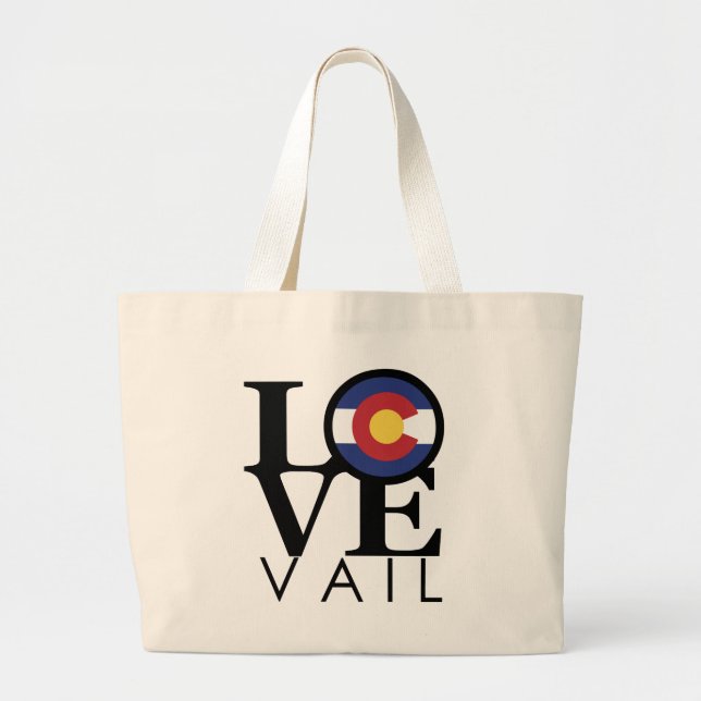 Bolsa Tote Grande LOVE Vail Colorado (Frente)