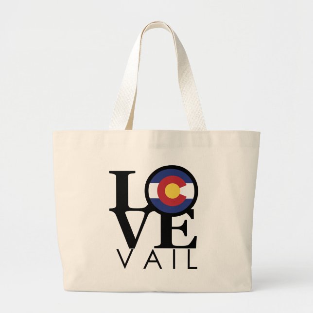 Bolsa Tote Grande LOVE Vail Colorado (Frente)