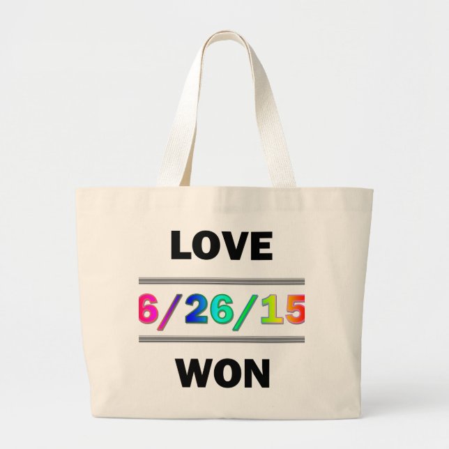 Bolsa Tote Grande Love Won (Frente)